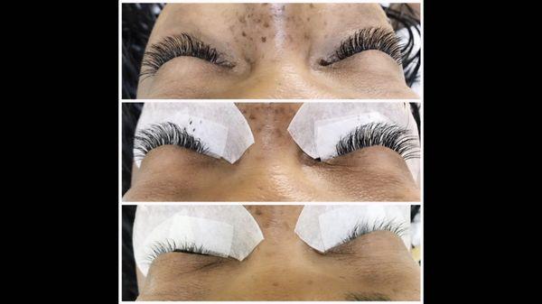 Eyelashes extensions