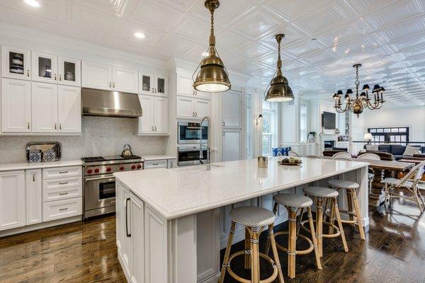 Kitchen in converted 3-flat in single-family home in Chicago