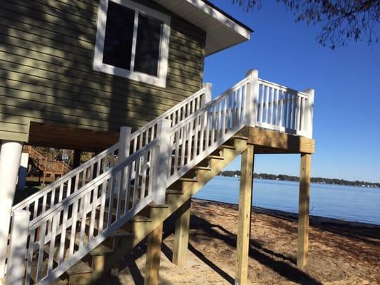 Steps to deck