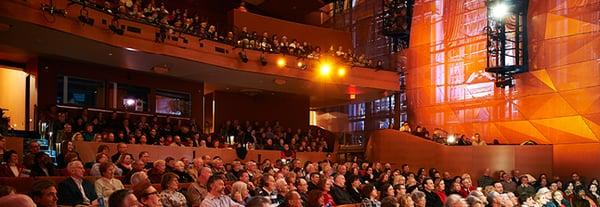 Audience during performance at Allen Theatre during Cleveland Play House production