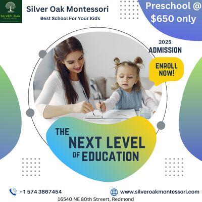 Silver Oak Redmond Announces SOM Lite Preschool! 
We are excited to introduce SOM Lite Preschool, catering to children upto 6 years.