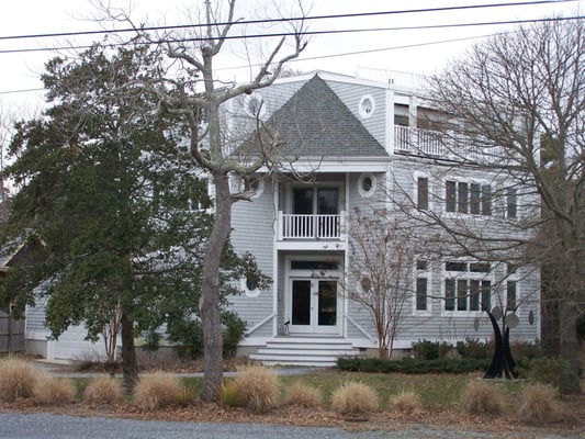 New residence in Rehoboth Beach, Delaware with dramatic upper level ocean view.