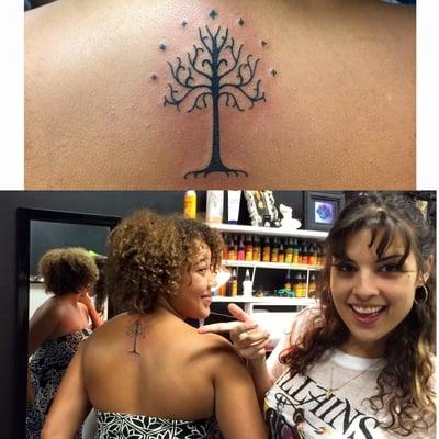 Tolken Lord of the Rings Tree Tattoo