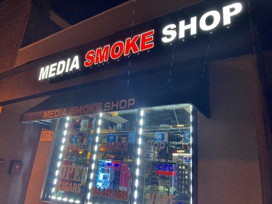 Media Smoke Shop storefront