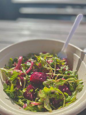 New beets salad. Full $12. This is a side (half) for $6!