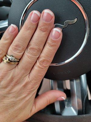 My first gel French manicure.