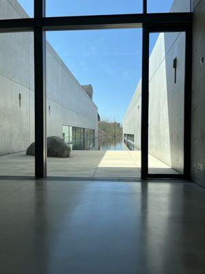 View towards the reflective pool.