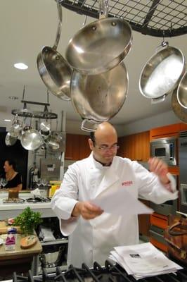 Chef Claudio in the kitchen