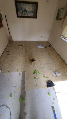 Basic Tile floor job