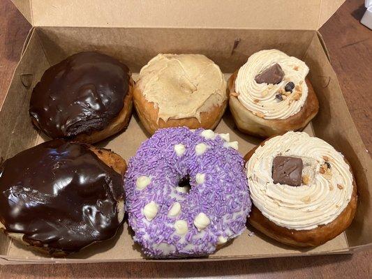 Boston Cream, Donut of the Day- Pumpkin Spice, Purple Rain, Snicker Me Right