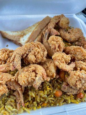 Shrimp Plate, Fried Rice