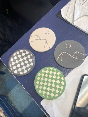 Made some coasters!