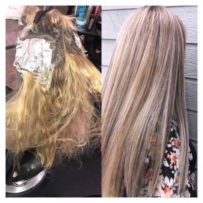 Color/ Highlights/ Lowlights and cut by Lindy Marshall