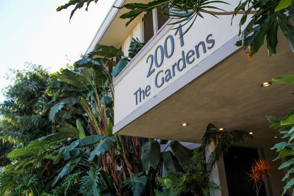 Located at The Gardens on Barrington Avenue. This tranquil location features waterfalls, turtles, koi ponds, and lush gardens.