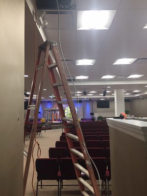 Full church wiring and light