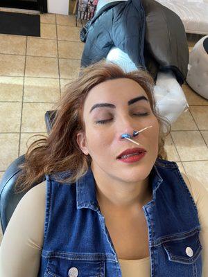 Henna Eyebrows & Nose waxing