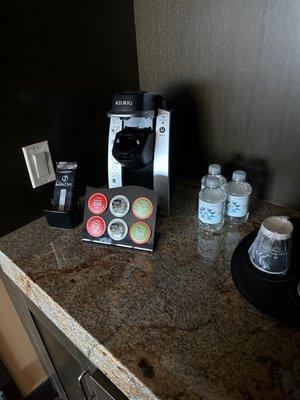 Keurig with pods and water