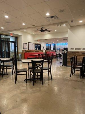 Interior dining area