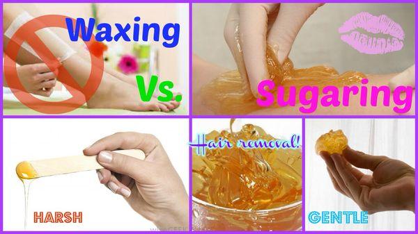 Sugaring hair removal vs waxing hair removal