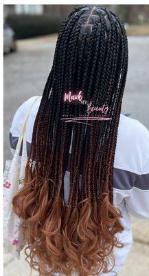 MarkUrBeauty (Braid Shop) Women Knotless with curls