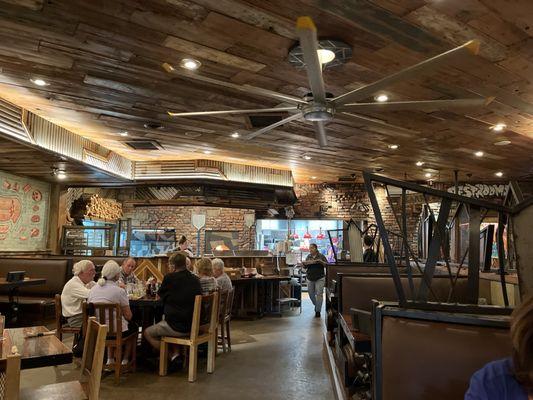 Dinning area and pizza ovens