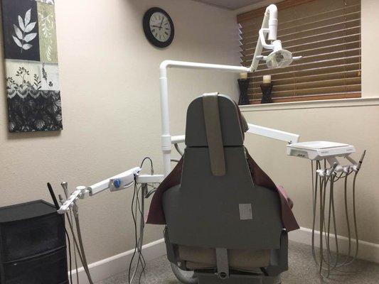 All our exam rooms are private and have large comfortable chairs.