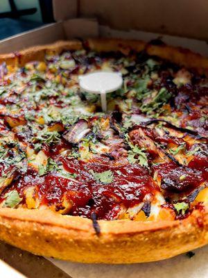 Bbq chicken deep dish