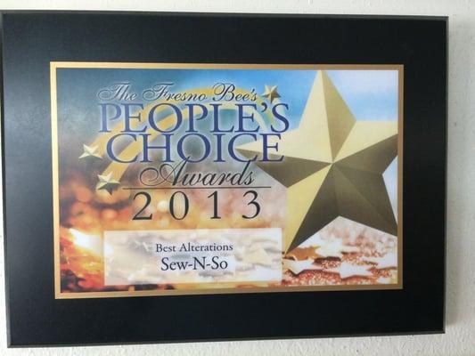 PEOPLE'S CHOICE 2013