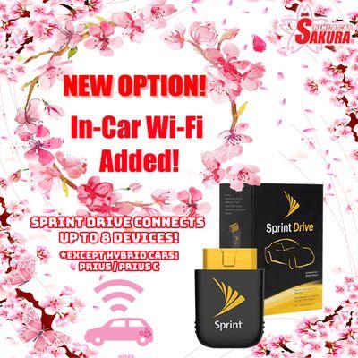 NEW OPTION! IN-CAR Wi-Fi ADDED!