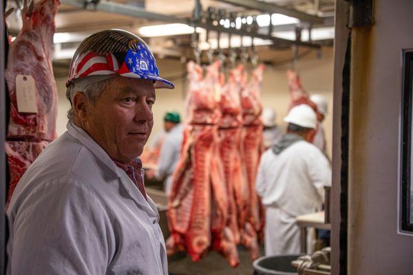 Owner Paul Klingeman Sr overseeing the day's production.