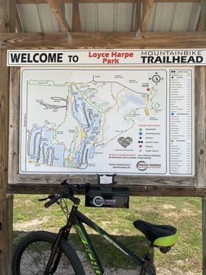 Map of the Mountainbike Trailhead