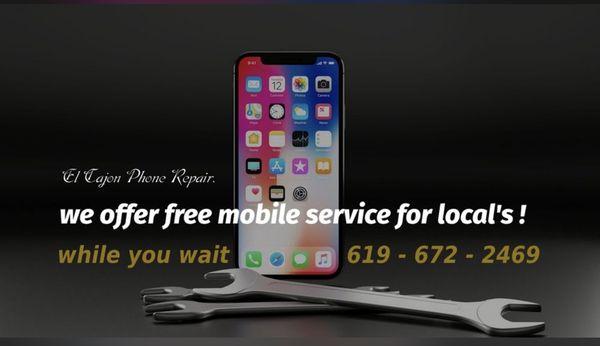 We offer free mobile service we come to you !