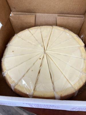 10" Classic Cheesecake.