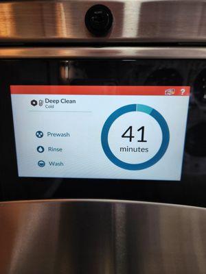 This is the cool digital display that obviously tells you what's going on with your wash