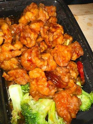 Orange chicken. This was really good, very nice kick to it.