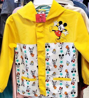 A little kid rain jacket. Mickey and the gang are on there too! So adorable!