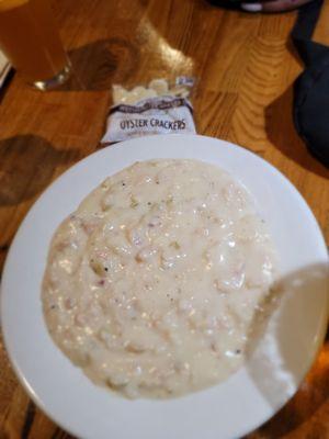 New England clam chowder $8