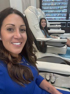 Mother daughter pedi day at Gravity Nails