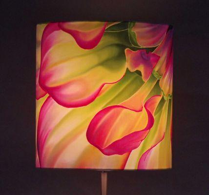 Hand Painted Silk lamp Shades