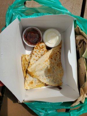 Pork quesadilla