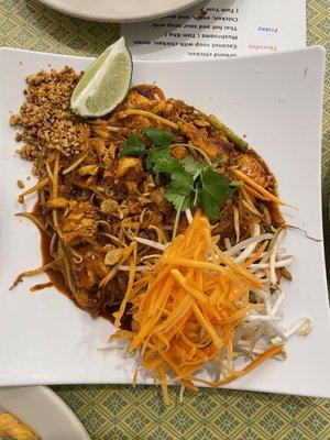 Chicken pad Thai