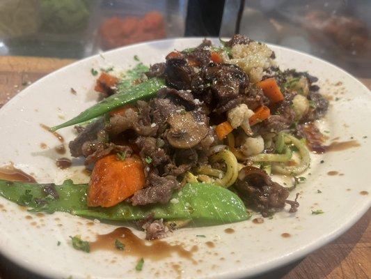 Shaved Ribeye Steak stir fry