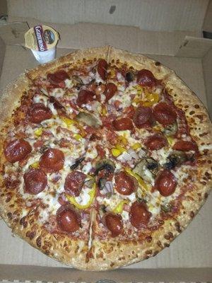 18" Italian Pizza w/garlic sauce