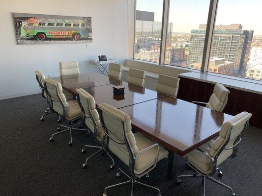 Ample conference space to accommodate a variety of legal matters (depositions, mediations, etc.).