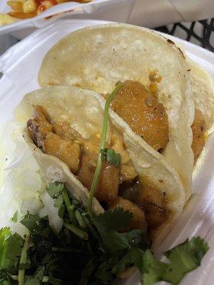 Chicharron tacos