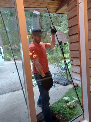 Picture Window Glass Installation