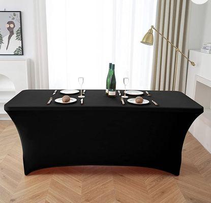 Black Spandex Table Linen