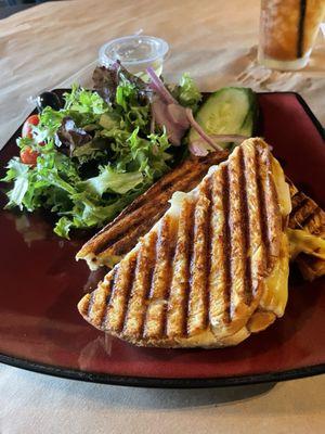 Grilled cheese and side salad.