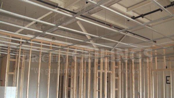 Wood framing &  Acoustical Ceilings