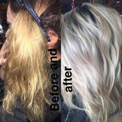 Bleach and tone